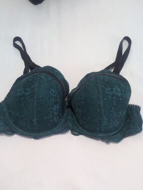 Victoria Secret Dream Angels Lace Bra in Dark Teal/36D
